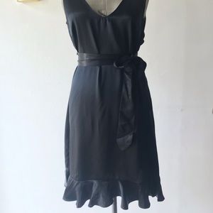 7 For All Mankind Little Black Silk Dress